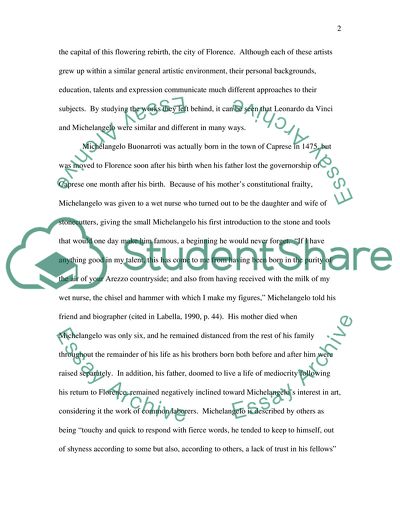 Michelangelo and Leonardo: Artists of the Renaissance