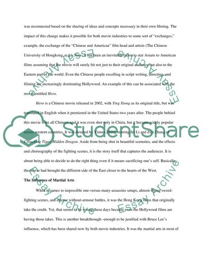 The Fascinating Viewpoints between Hollywood and Hong Kong Films