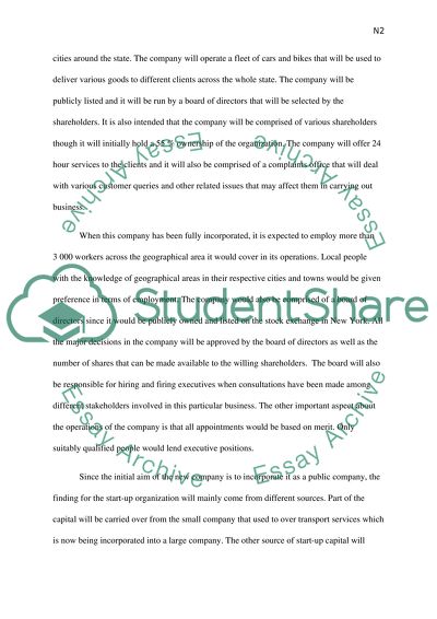 From a Sole Proprietorship to a Corporation