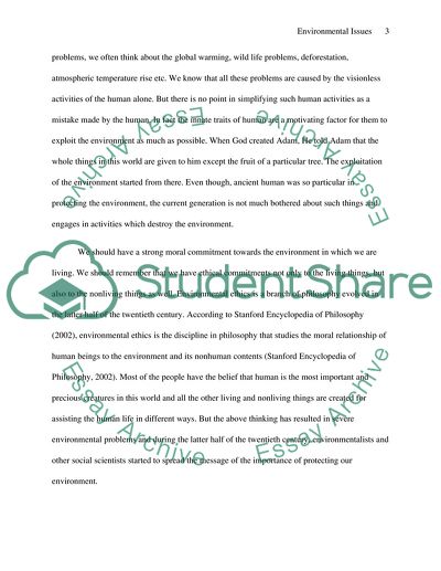 Environmental Issues