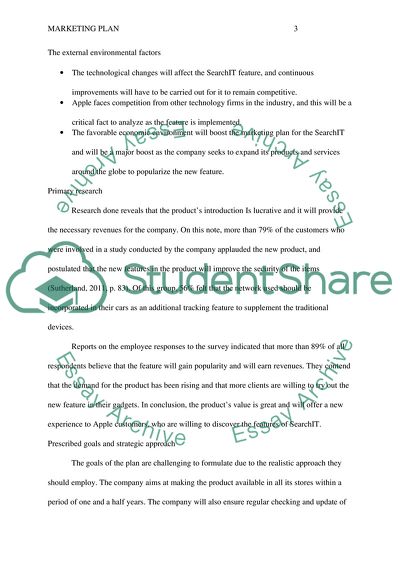 Advanced Plan of Apple Company