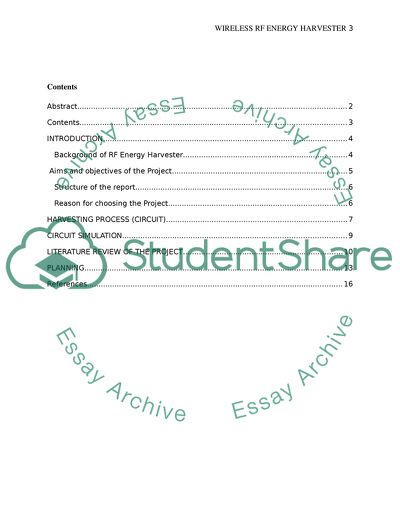 RF-Based Wireless Charging and Energy Harvesting
