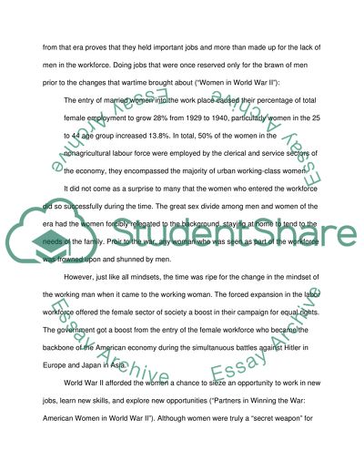 The Role of Women During World War II