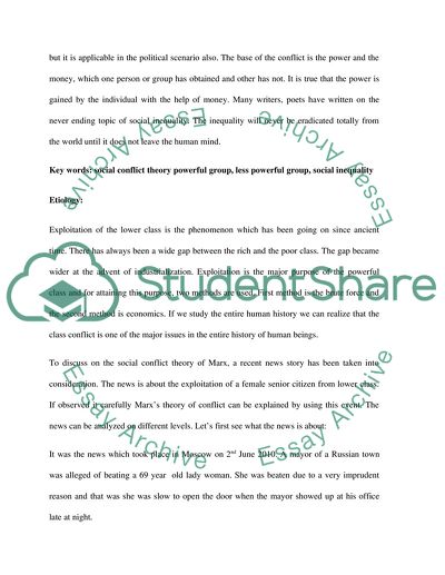 Theories of Social Conflict