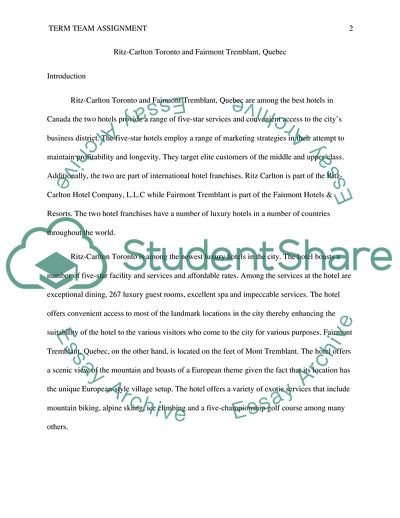 Ritz-Carlton Toronto and Fairmont Tremblant