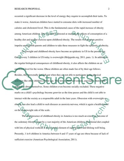 The Effects of Consumption of a Healthy Diet and Exercise Upon the Obesity Rate of Children in America