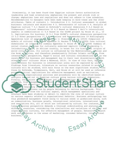 Cross Cultural Managemant