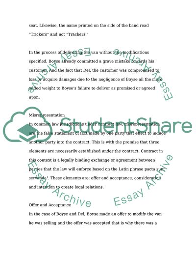 The Van Modification Case