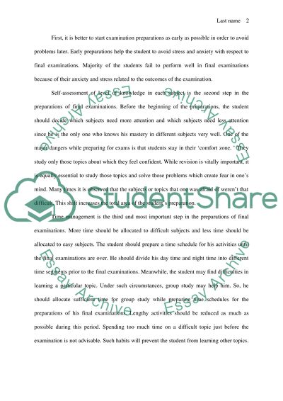 How to Prepare for Final Examinations