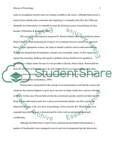 History of Psychology