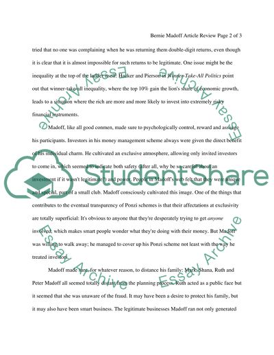 Bernie Madoff (Ethics)