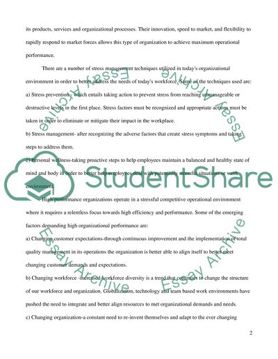 Organizational Trends Discussion
