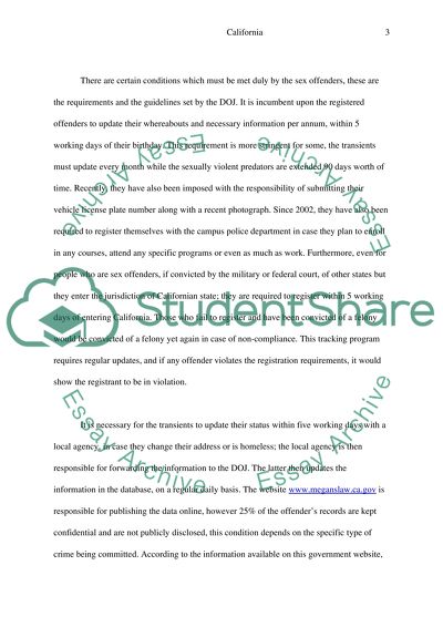 Californias sex offender registration