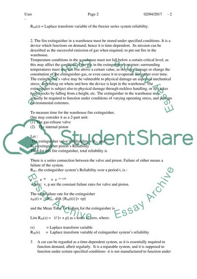 Quality Management and Reliability