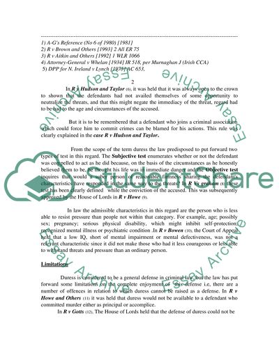 Mitigating Circumstances in Criminal Act
