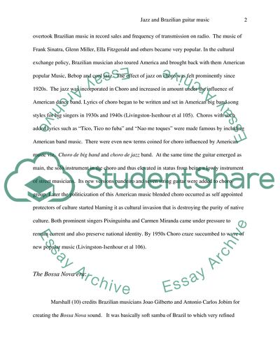 How did American jazz influence Brazilian guitar music