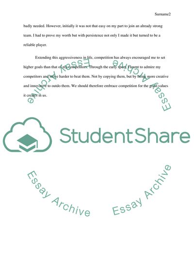 One page reflection essay based on experience