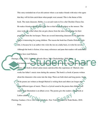 Annotated Bibliography - Childrens and Adolescent Literature