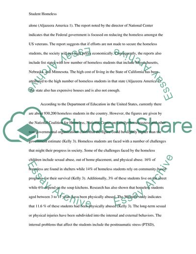 How to Solve a Problem of Homeless Students in the US