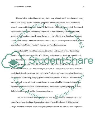 Contrast of Politics in Bouvard and Pecuchet by Gustave Flaubert Mark Polizzotti