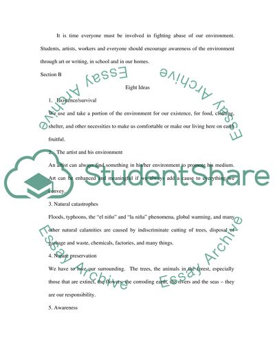 Consumption and its effects on the environment