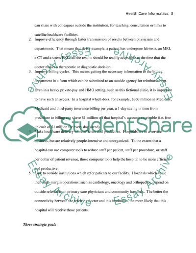 Assumptions about the Healthcare Institution