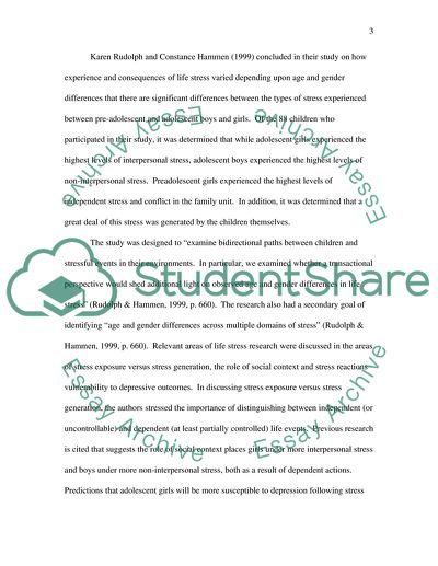 Reaction on Stress to People