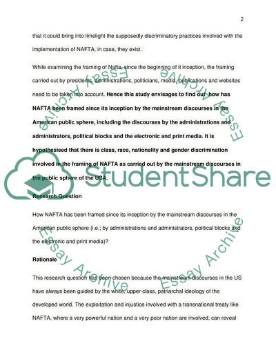 How has NAFTA been Framed over the years