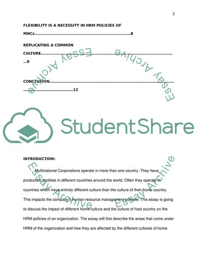 International HRM in Context