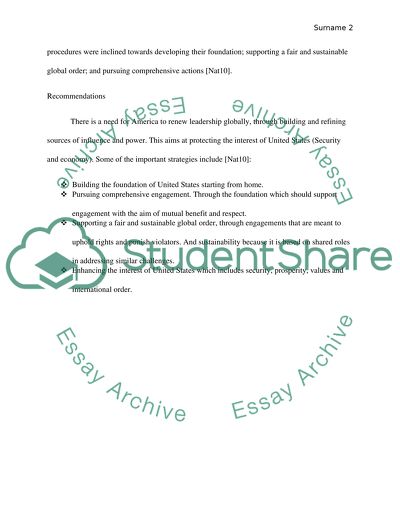 National Security Strategy