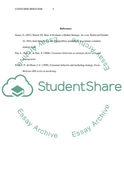 Consumer behavior