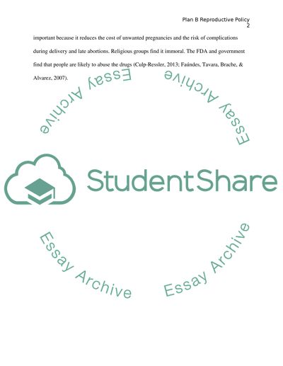 MCH Programs and Policies