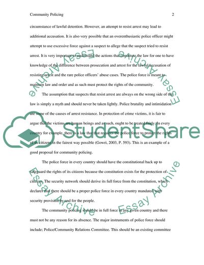 Community and Police