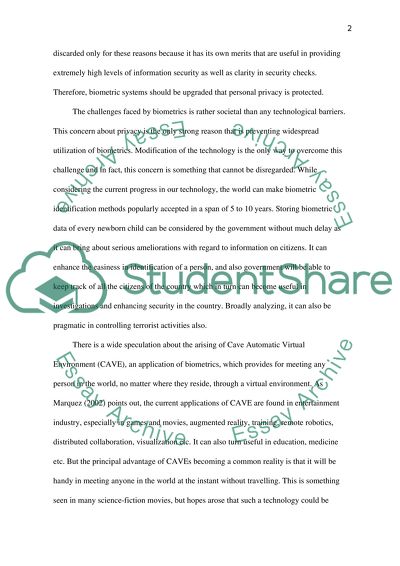 Biometric security image