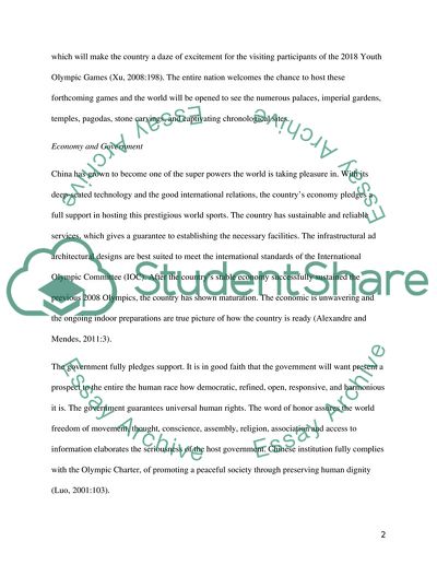 China is Worth Hosting 2018 Youth Olympic Games