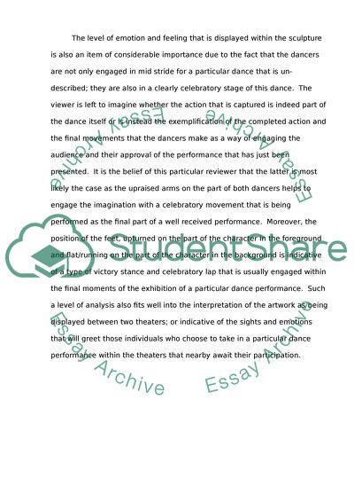 Dancers: An Artistic Analysis