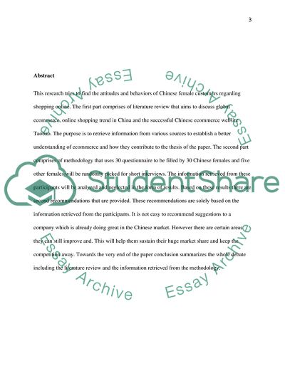 Chinese Female Customers Attitudes by Shopping Online