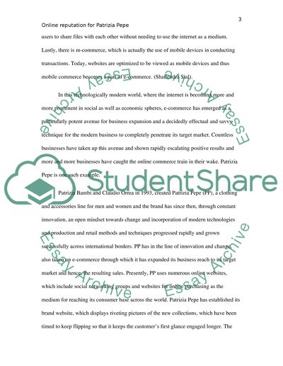 Online reputation for Patrizia Pepe