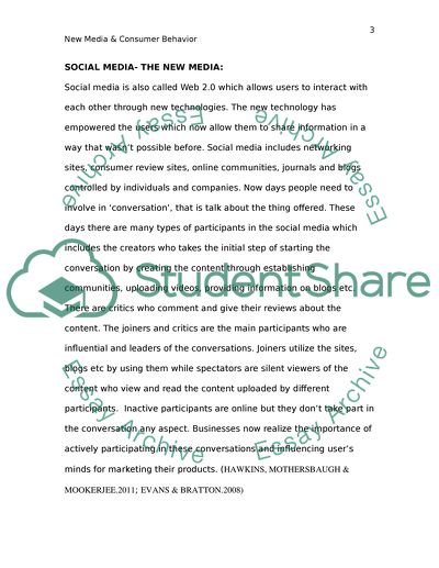 New Media and Consumer Behaviour