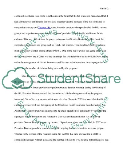 State Childrens Health Insurance Program