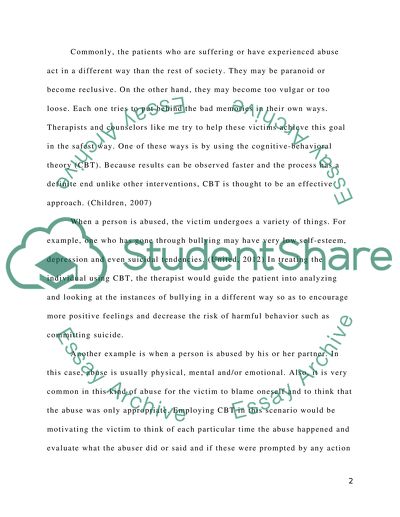abusive relationship essay examples