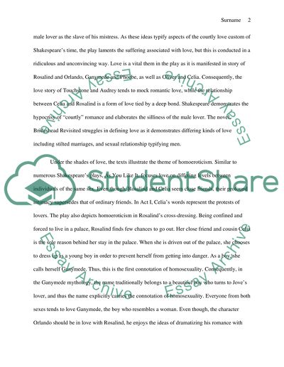 Brideshead Revisited and As You Like It by Shakespeare Analysis