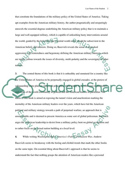 The United States of Americas Military Policy