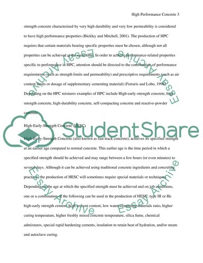 High Performance Concrete Reinforced with Glass Fibres