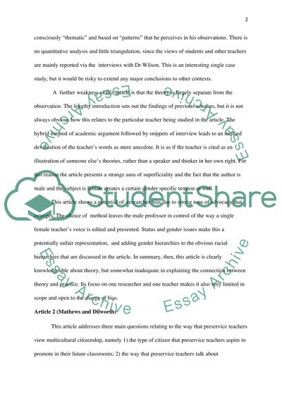 The Role of Multicultural Education in Citizenship