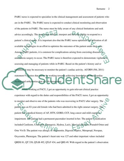 ECG Interpretation of the Post Anaesthetic Patient
