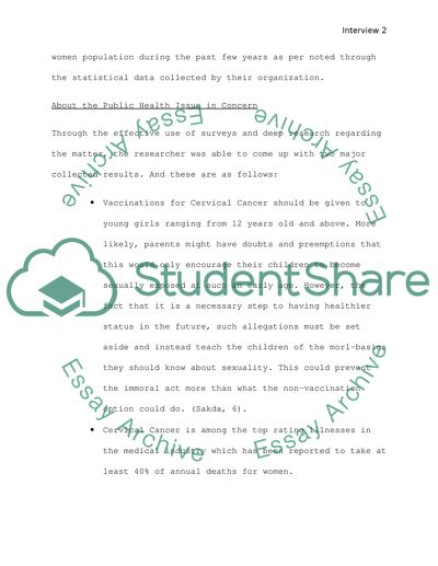 Vaccinations for Cervical Cancer