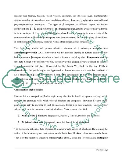 The History and Developmental Advances of Beta Blockers