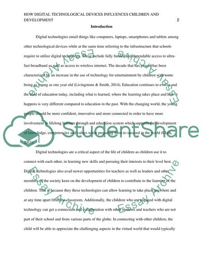 How Digital Technological Devices Influences Children