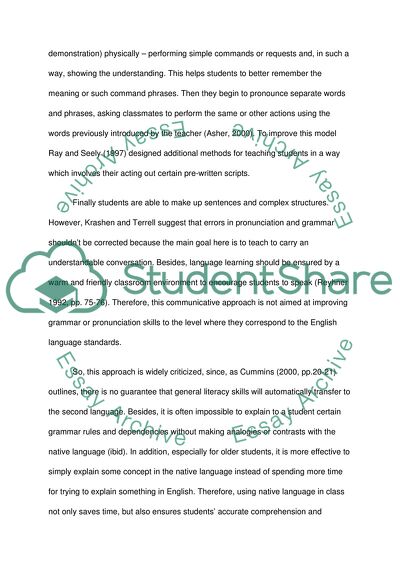 An Effective Approach to Learning a Second Language